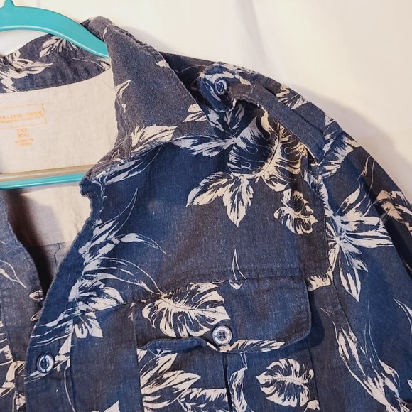 Boulder Creek Trading Company Blue Short Sleeve Floral Print Shirt Size Big 2XL - Picture 8 of 16